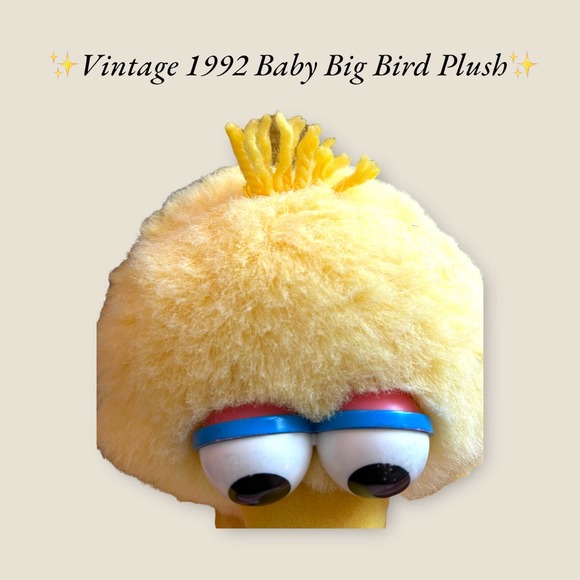 ✨Vintage‎ 1992 Child Dimension Baby Big Bird Plush✨ - Picture 9 of 10